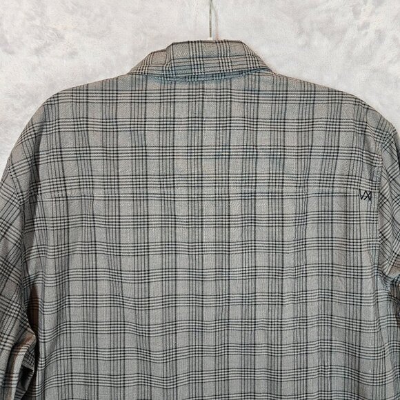 5.11 Tactical Gray Plaid Mens L  Long Sleeve Snap close Shirt business casual - Picture 11 of 13